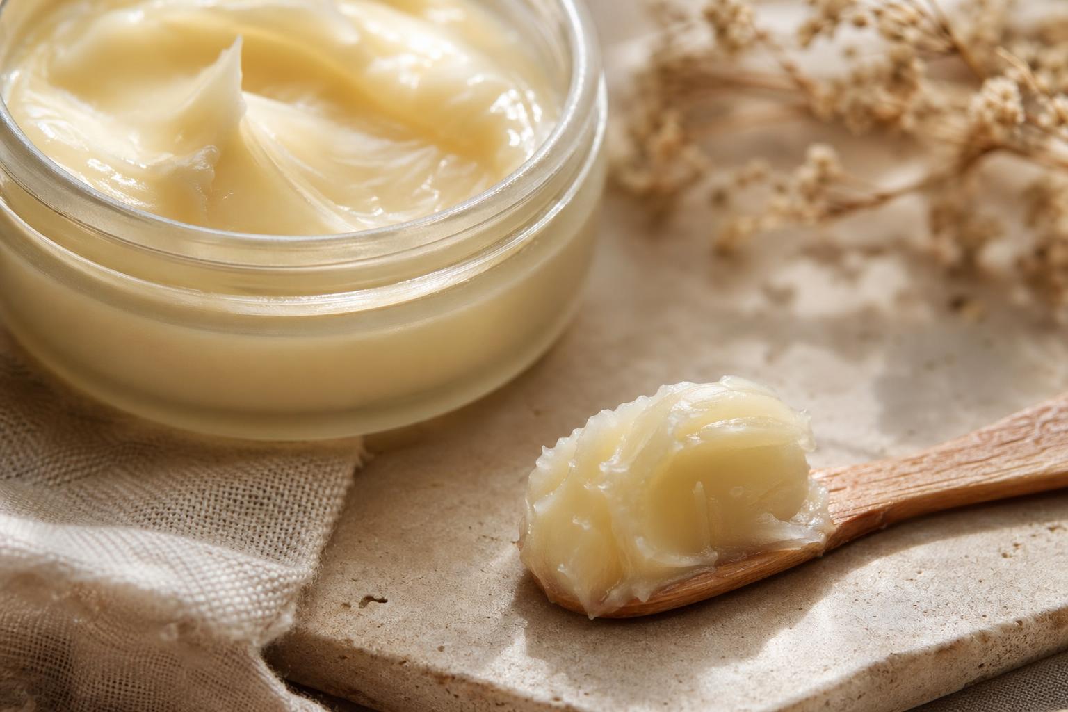 Raw Tide tallow balm texture
