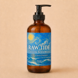 Raw Tide Texas Tallow Body Wash 16 oz amber glass pump bottle
