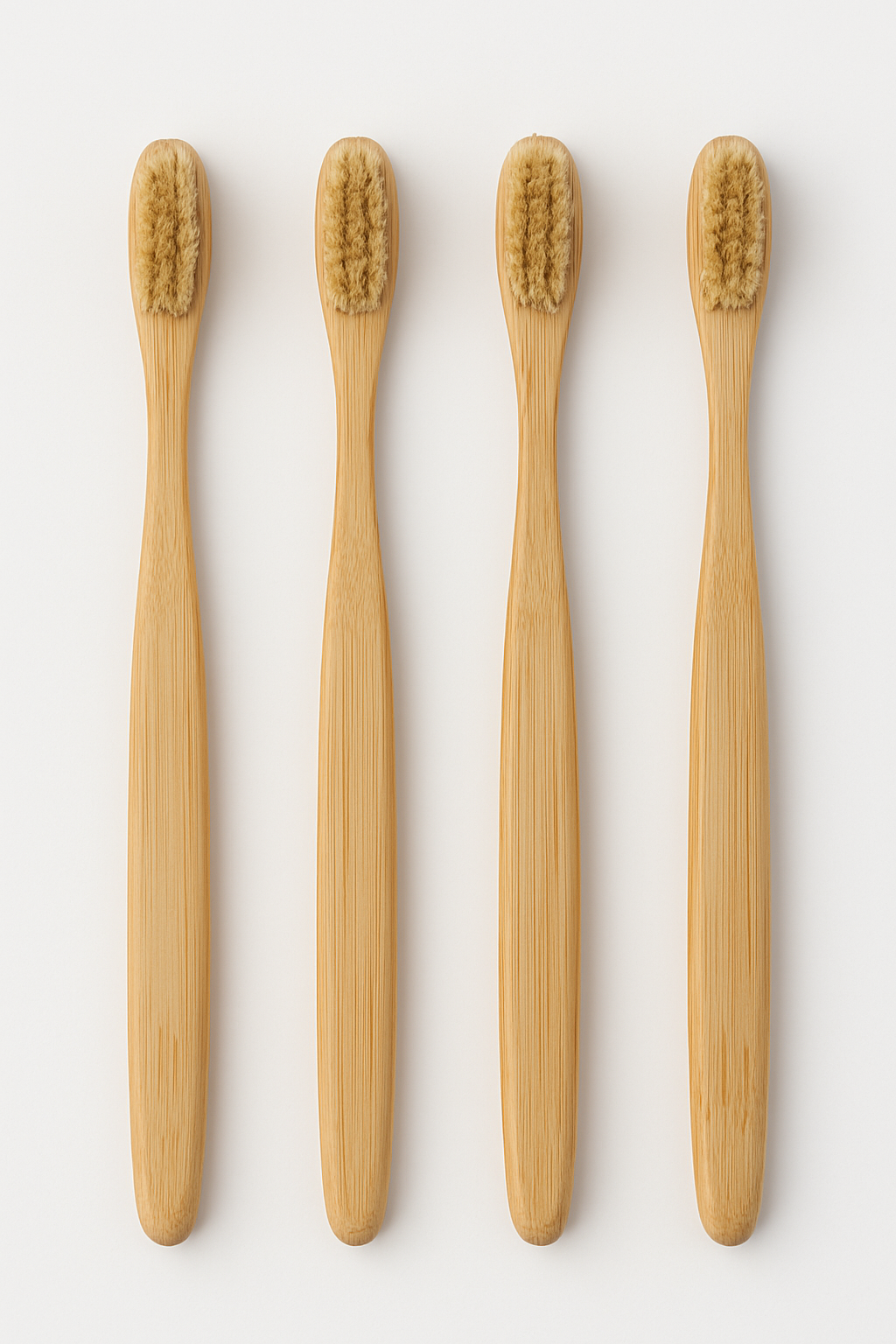 Boar Bristle & Bamboo Toothbrush (4 Pack)