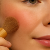 Raw Tide Loose Powder Mineral Blush in Just Peachy shade